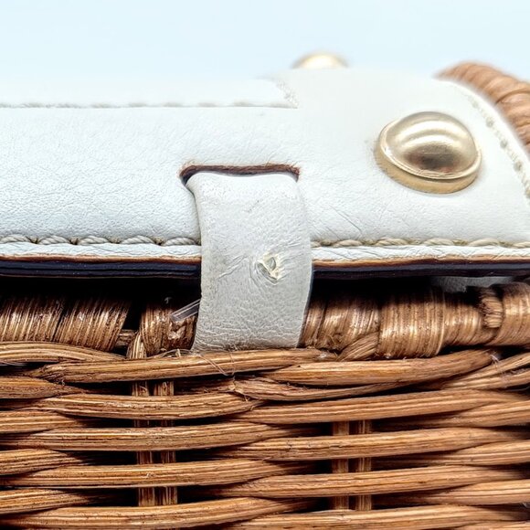 MICHAEL Michael Kors Basketweave Rattan Wicker Clutch Bag - Picture 10 of 10